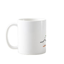 Sinus Rhythm in an Electrocardiogram ECG Diagram Coffee Mug