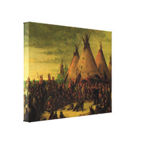 Sioux War Council by George Catlin