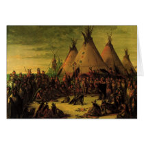 Sioux War Council by George Catlin