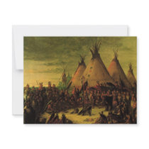 Sioux War Council by George Catlin