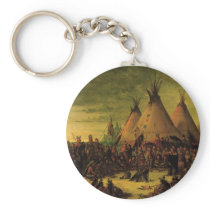 Sioux War Council by George Catlin
