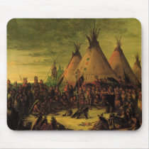 Sioux War Council by George Catlin