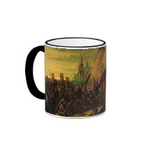 Sioux War Council by George Catlin Mugs
