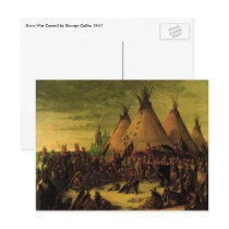 Sioux War Council by George Catlin