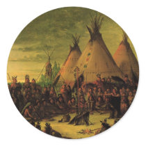 Sioux War Council by George Catlin