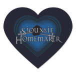Siouxsie Homemaker Knitting (Blue) Heart Sticker