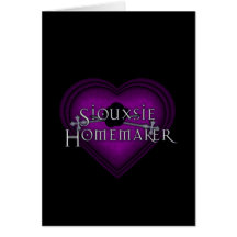 Siouxsie Homemaker Knitting (Violet) Card