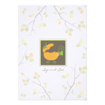 Sip and See Pumpkin Baby Carriage Invitation