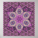 Siphonophorae Star - Purple Poster