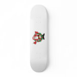 Sipping Santa skateboards