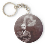 Sir Arthur Conan Doyle with Ghost by Ada Deane keychains