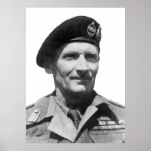 Sir Bernard Law Montgomery Poster