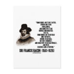 Sir Francis Bacon Books To Be Read Wholly Quote postcards