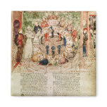 Sir Galahad is Welcomed to the Round Table magnets