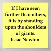 sir isaac newton quote print