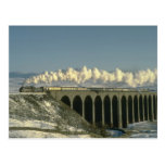 Sir Lamiel crosses Ribblehead Viaduct on the Settl Post Card