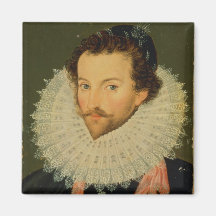 Sir Walter Raleigh 2 Refrigerator Magnet