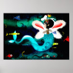 sirène mermaid butterfly fishes ocean ducky print