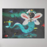 sirène mermaid butterfly fishes ocean ducky print