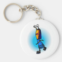 Sister Alien Skating Keychains