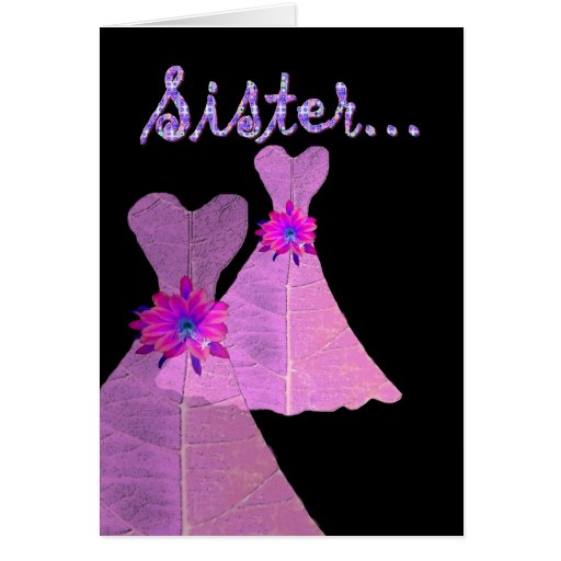 SISTER_ Be My Bridesmaid - Customisable Greeting Cards