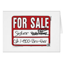 Sister for Sale Card