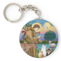 Sister Frances Blessing 5 cats Keychains