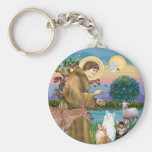 Sister Frances Blessing 5 cats Keychains