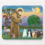 Sister Frances Blessing 5 cats Mousepad