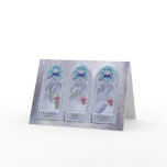 Sister, Garden Birds Christmas Window Greeting Card