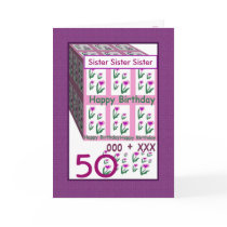 SISTER - Happy 50th Birthday