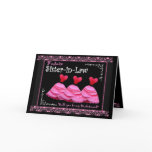 Sister-in-Law To Be - Bridesmaid Invite Pink Gowns Greeting Card