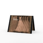 SISTER Maid of Honor Invitation ANTIQUE COPPER Greeting Cards