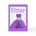 SISTER - Maid of Honour PURPLE Flower Petal Dress
