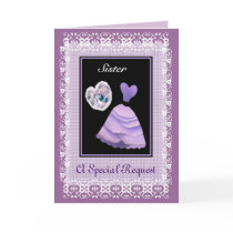 SISTER Maid of Honour -  PURPLE Gown