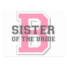 Sister of the Bride Cheer Post Cards