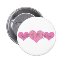 Sister of the Groom Pins