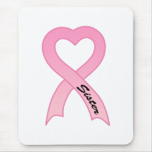 Sister Pink Ribbon Mousepad