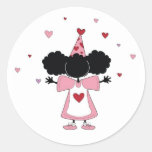 Sister-Sister Pink Party Girl Sticker