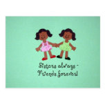 Sisters always - friends forever! postcards