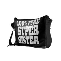 Sisters Birthday Parties 100% Pure Super Sister Messenger Bag