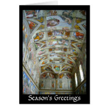 sistine chapel greetings cards