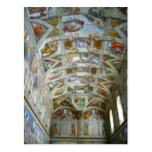 sistine chapel post cards