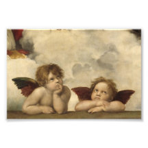 Sistine Madonna Angels by Raphael Photographic Print