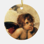 Sistine Madonna Angels by Raphael Raffaello Christmas Tree Ornament