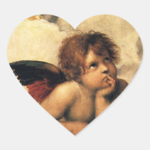 Sistine Madonna Angels by Raphael Raffaello Stickers