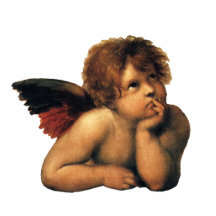 Sistine Madonna Angels by Raphael Sanzio Cut Out
