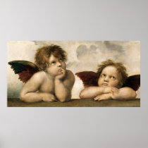 Sistine Madonna Detail, Raphael Print