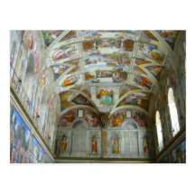 sistine post card