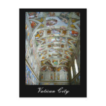 sistine vatican post cards